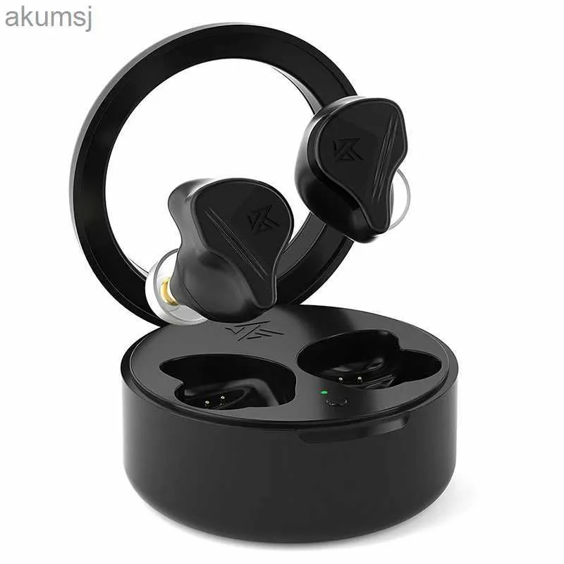 Fones de ouvido de telefone celular KZ VXS TWS Fones de ouvido Bluetooth 5.2 Híbrido sem fio HiFi Game Earbuds Controle de toque Cancelamento de ruído Fone de ouvido esportivo YQ240304