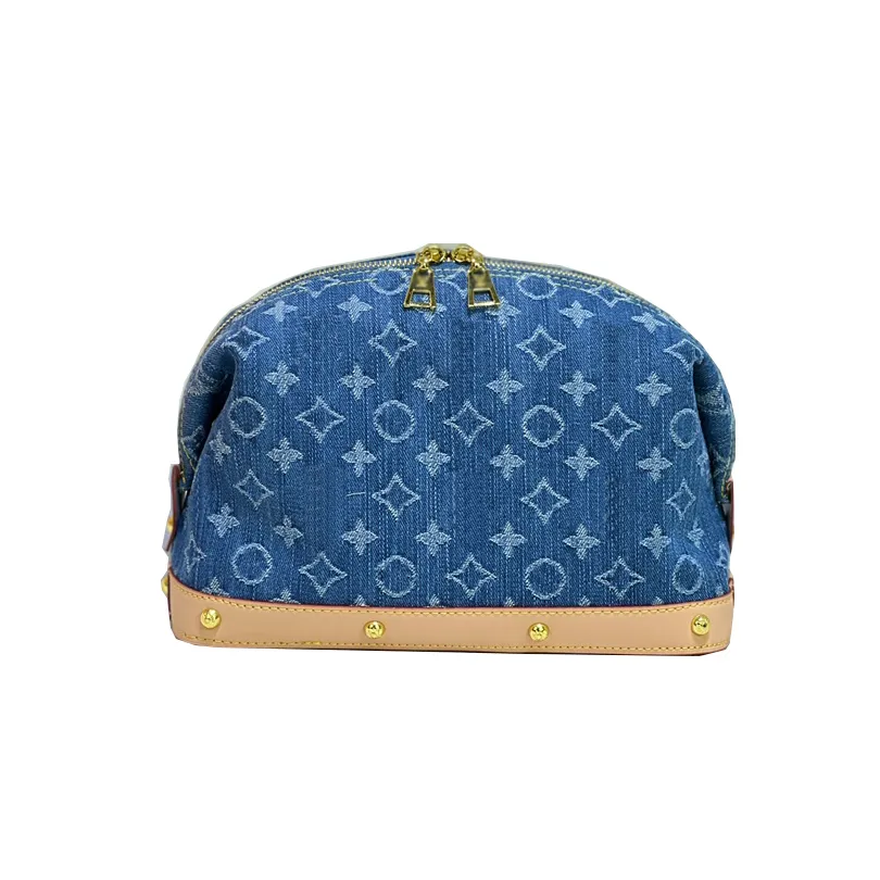 Hommes Femmes Designer de luxe Sacs de cosmétique Sacs de bacs en denim Sacs M46458 Sac à main