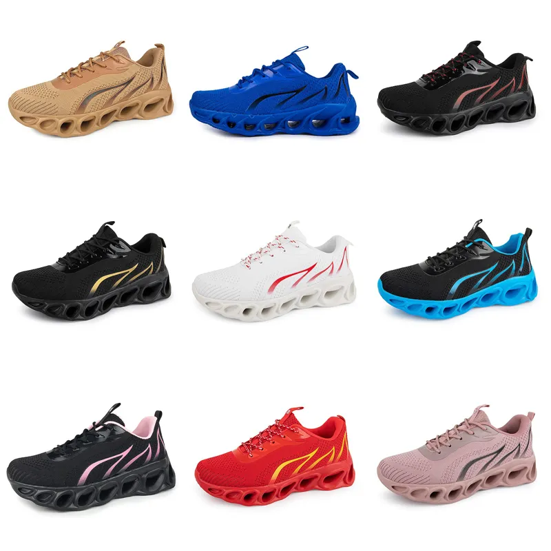 hommes femmes chaussures de course GAI triple noir marron bleu marine bleu clair jaune hommes baskets sport chaussures de marche légères deux tendances tendances