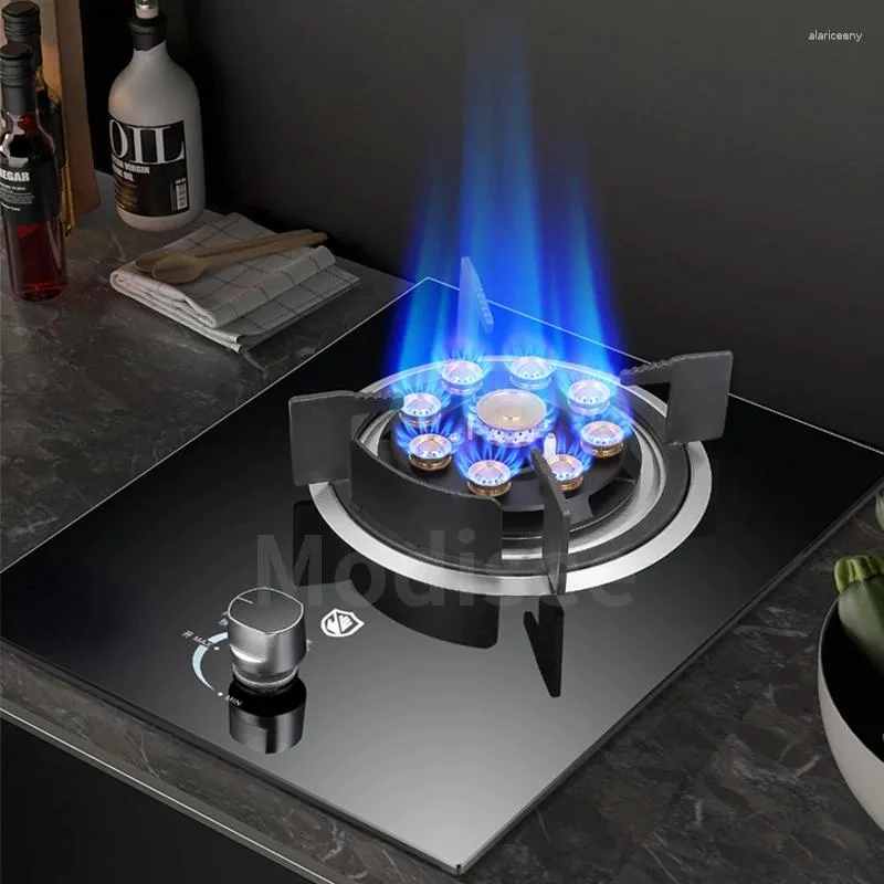 Mélangeur cuisinière à gaz liquéfié intégré, poêle à feu naturel intégré, Table de cuisson de cuisine