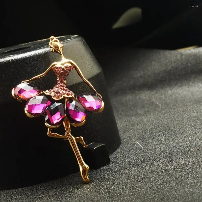 Brooches Ballerina Brooch Gem Pin Ballet Girls Women Fashion Jewelry