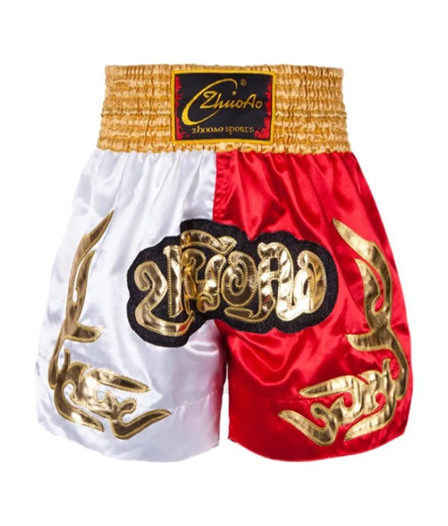 Men039S boxning byxor trycker shorts kickboxing kämpar gripande kort tiger muay thai boxning shorts kläder sanda2375464