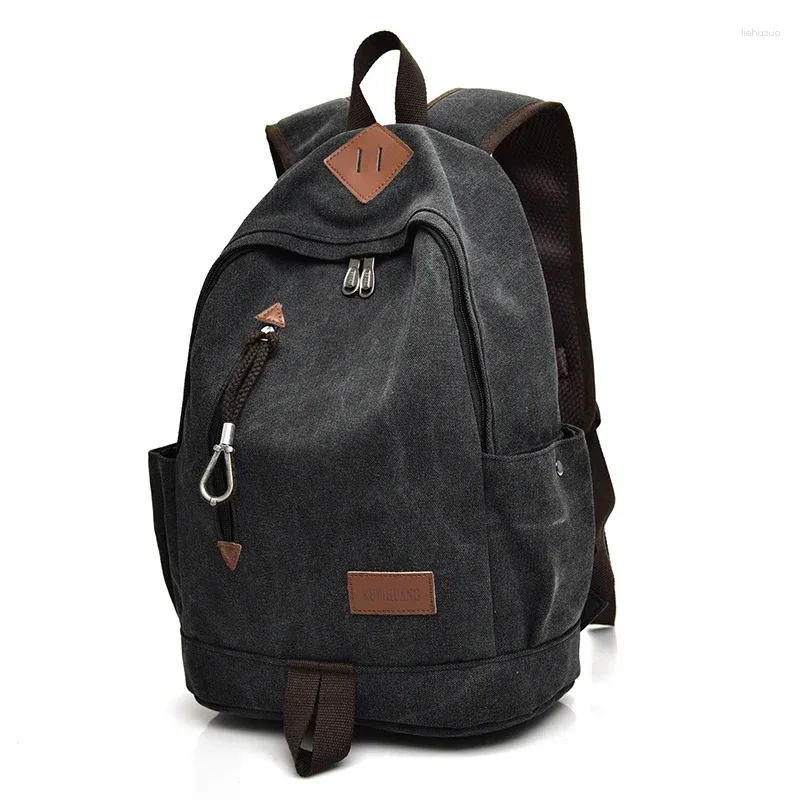 Backpack Fashion Men Canvas Backpacks Large School Bags For Teenagers Boys Girls Travel Laptop Backbag Mochila Rucksack High Quality