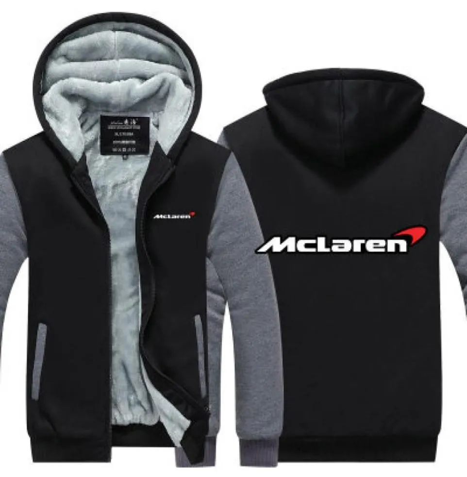 2019 sudadera con capucha de invierno mclaren car logo Hombres mujeres Espesar otoño Sudaderas con capucha ropa sudaderas Chaqueta con cremallera sudadera con capucha de lana streetwear2413092