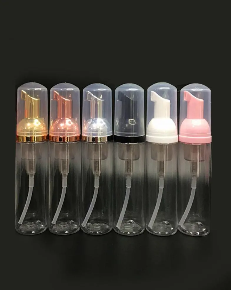 Plastic Foaming Bottles Foaming Pump Bottle 60 ml Foam Dispenser Empty Refillable Travel Bottles for Hand Shampoo Cleaning Airport2510725