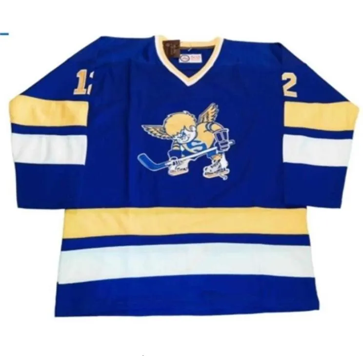 Uf изготовленный на заказ хоккейный трикотаж XXS SXXXXL 4XL XXXXL 5XL 6XL Minnesota Fighting Saints Индивидуальный хоккейный трикотаж WHA Sweater7293130