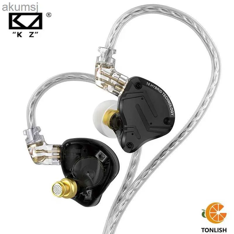 Écouteurs pour téléphones portables TONLISH KZ ZS10 PRO X HIFI basse métal hybride écouteur Sport suppression du bruit casque écouteurs KZ ZSN PRO AS16 PRO AS12 ZSX ZEX YQ240304