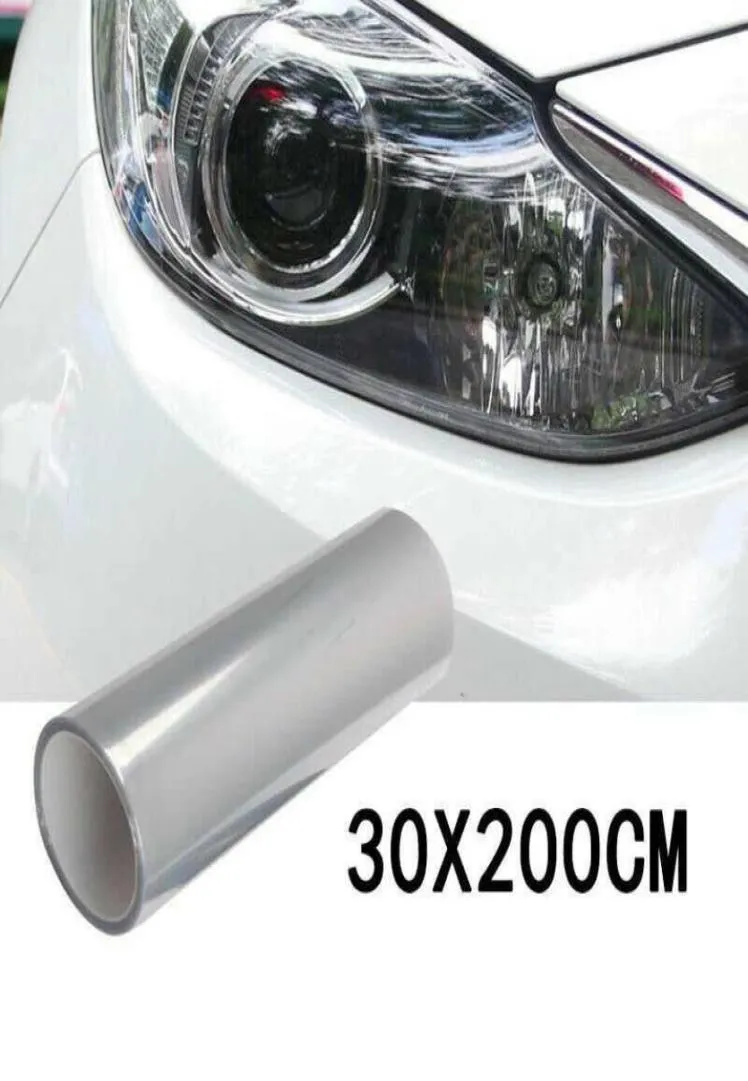 30cm Car Transparent Light Protector Film Bumper Hood Paint Protection Headlight Protective Film Vinyl Roll7785016