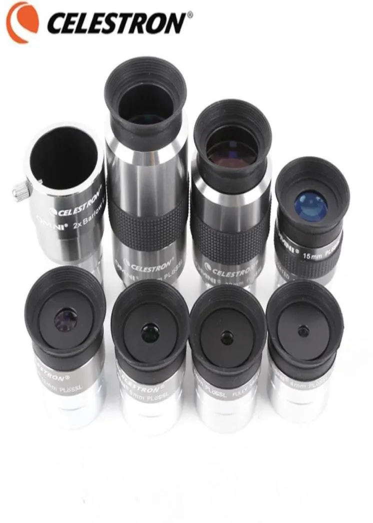 Celestron OMNI 4mm 6mm 9mm 12mm 15mm 32mm 40mm oculaire HD 2x lentille Barlow télescope d'astronomie en métal entièrement multicouche Monocular2826871527