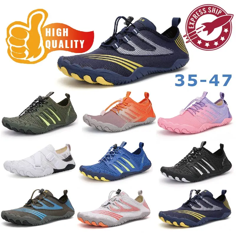 Womens Men Quick-dry Surfings Breathable Mesh Water Shoes Beach Sneakers Diving Socks Non-Slip-Sneaker Swimming-Water Beach Casual GAI soft comfort