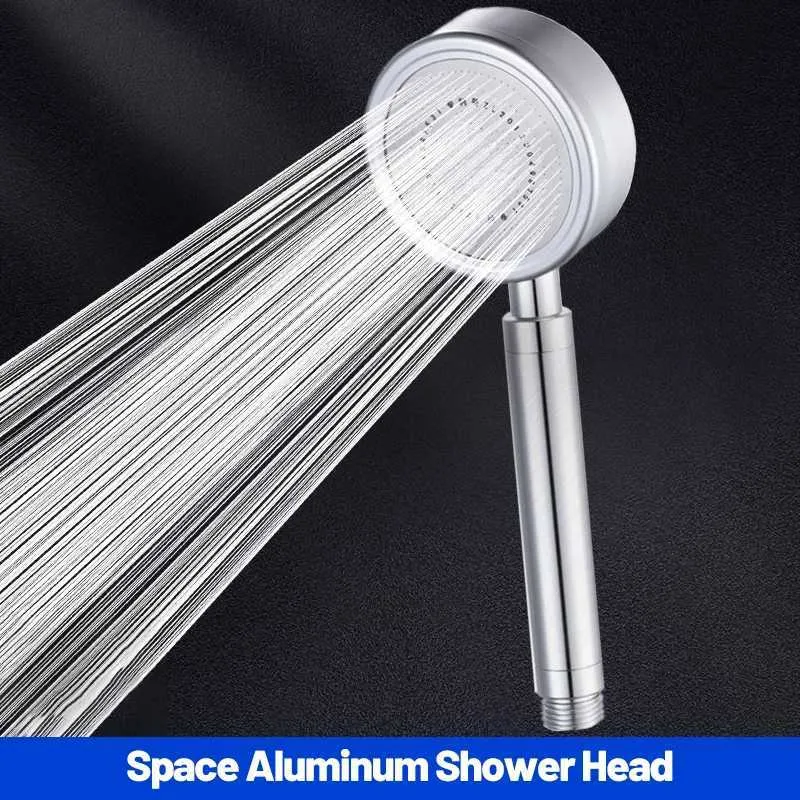 Aluminum Shower Head With Hose Base High End, Water Saving, Rainproof Perfect For Bathrooms