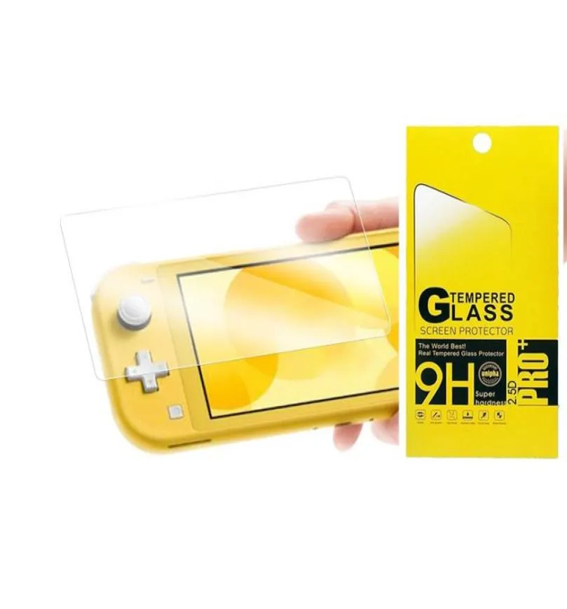 For Nintendo Switch Lite 9H Tempered Glass HD AntiScratch Glass Screen Protector 100pcslot in retail package4586129