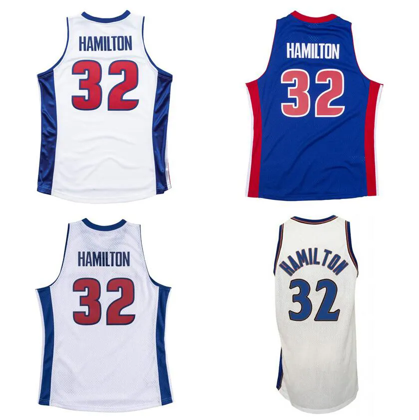 Maillots de basket-ball cousus Richard Hamilton 2003-04 Finals Mesh Hardwoods Maillot rétro classique Hommes Femmes Jeunes S-6XL