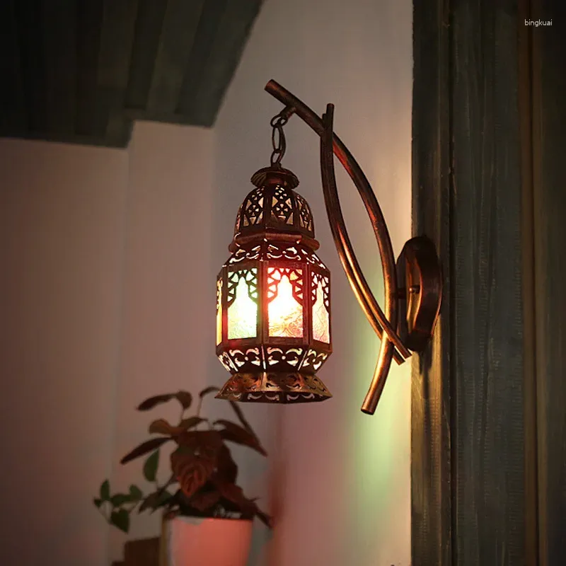 Wall Lamp Bohemia Turkish Restaurants Cafes Inn Bar Color Art Corridor