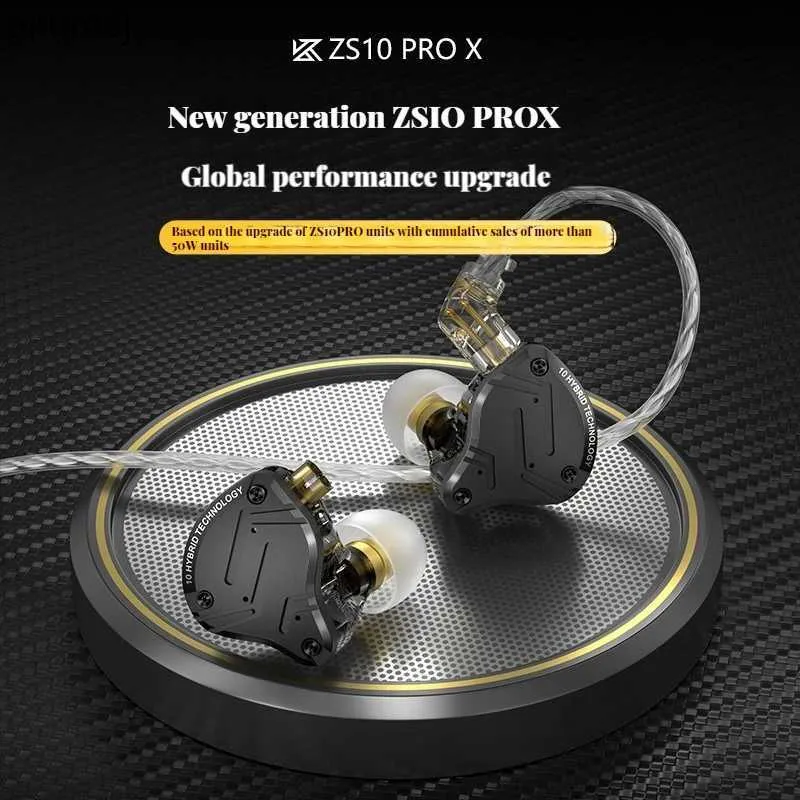 Écouteurs pour téléphones portables KZ ZS10 Pro X dans l'oreille écouteurs filaires casque de musique HiFi basse moniteur écouteurs Sport casque musique casque HiFi basse moniteur YQ240304