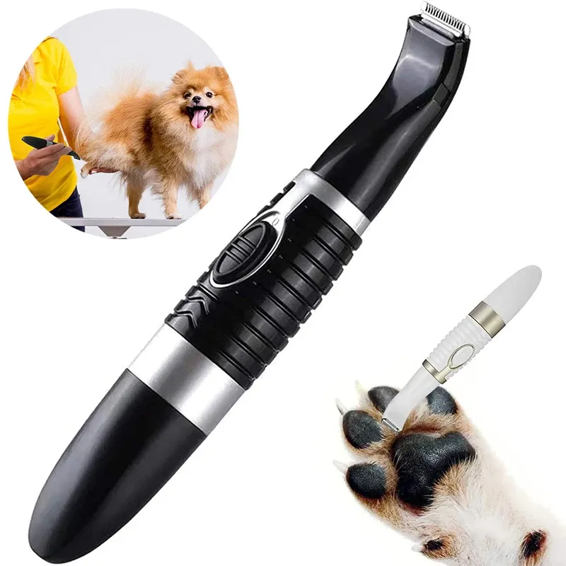 Clippers Pet Shaver Dog Hair Clippers Electric Pet Trimmer Dog verzorgt knippers voor het knippen van het haar rond poten ogen oren gezichtsreiniger