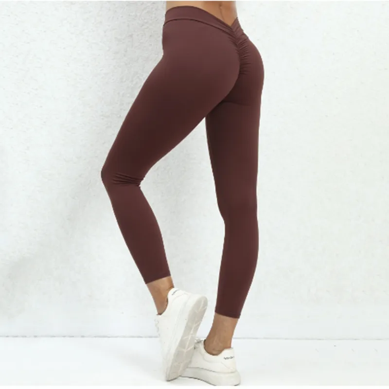 Ao-88 Yoga Pantaloni da yoga ad asciugatura rapida Pantaloni da fitness per fitness attillati per il sollevamento dell'anca da donna