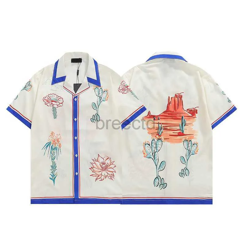T-shirty 2023 Męskie designerskie koszulę modowe Summer Shure krótki rękaw Casual Polo Beach w stylu oddychającą koszulkę M-3XL 240304