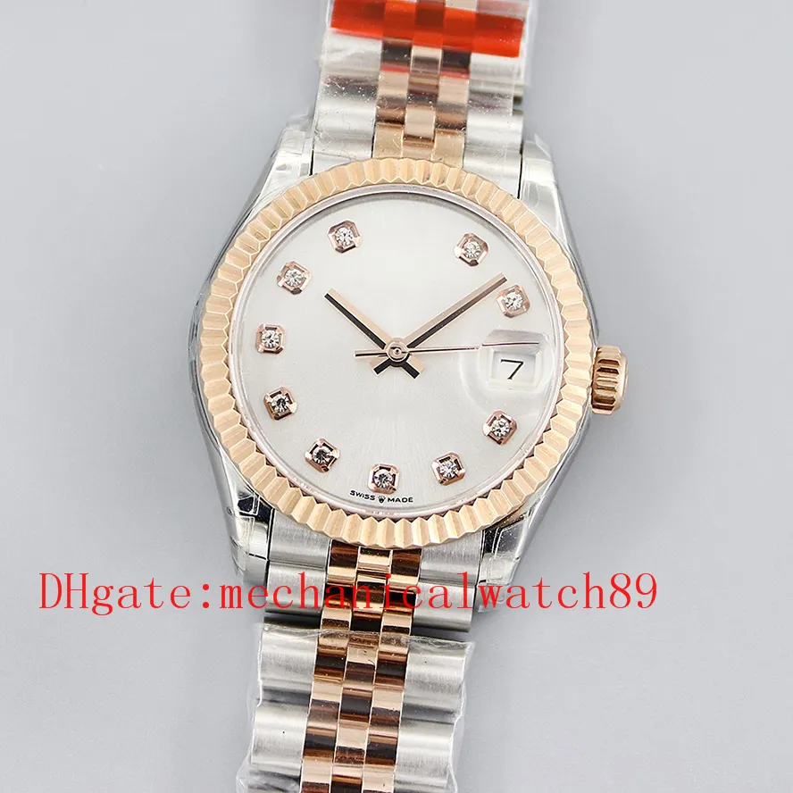 TW Factory Mesdames Montres Femmes 31mm 279171 Cadran Diamant Bracelet En Acier 904L 2824 Montres Automatiques Saphir Montre Étanche