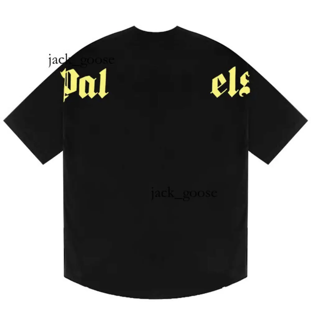 Дизайнерская футболка Bear Palm Angles Летняя мода Мужские женские футболки Топы с длинными рукавами Luxurys Letter Хлопковая одежда Угол с коротким рукавом Одежда Palm Angles Рубашка 908