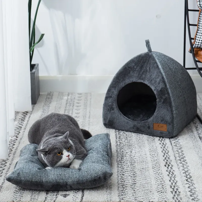Tappeti per gatto casa per gatto per inverno interno calda sonno profondo comfort cestino accogliente per piccoli gattini accessori per gattini per piccoli