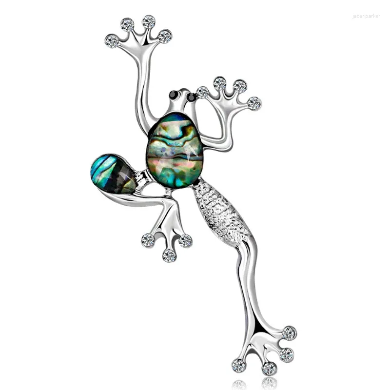 Brooches Zlxgirl Jewelry Brand Shell Metal Frog For Women Kids Christmas Gifts Fashion Men's Statement Punk Broches Hats