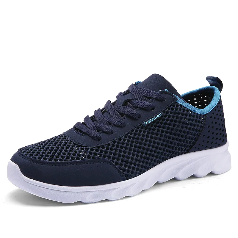 Hommes femmes en mesh chaussures de course douce confortable confort noir blanc gris blues blues green mens entraîneurs sportives sneakers gai