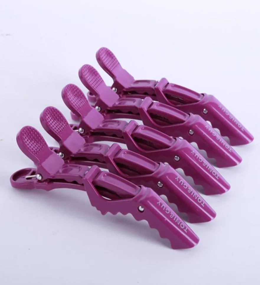 Pinces de sectionnement de bec entier pinces de Salon de coiffure Crocodile pince à cheveux 6 pcs1798605