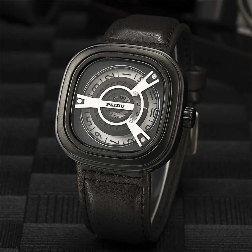 40% OFF watch Watch Seven Friday Men Unique Stylish Creative Clock Quartz Japan Movement M1B01 Steel Relog 230727