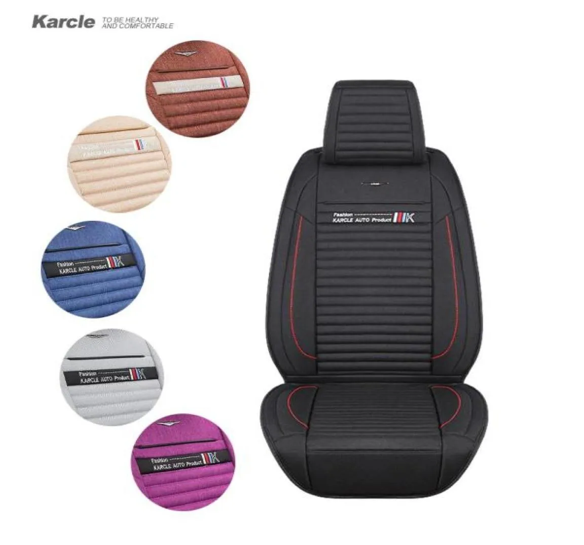 Karcle Universele Autostoelhoes voor Winter 1 STKS Gezond Warm Linnen Bestuurderszitkussen Protector Carstyling Auto-accessoires6159632