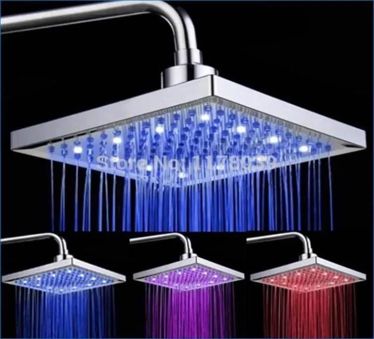 رأس دش LED 8 بوصة دش دش الرأس colorrainfall رؤساء J142159231701