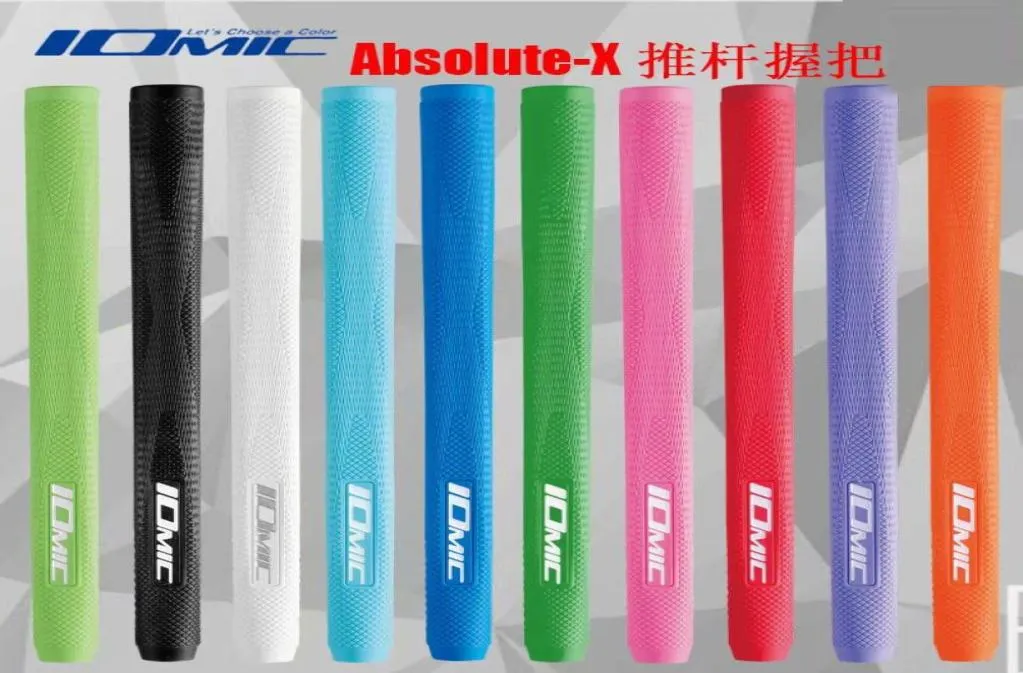 New mens IOMIC Absolutex Golf putter grips High quality rubber Golf clubs grips 10 colors in choice 1pcslot putter grips sh5045686