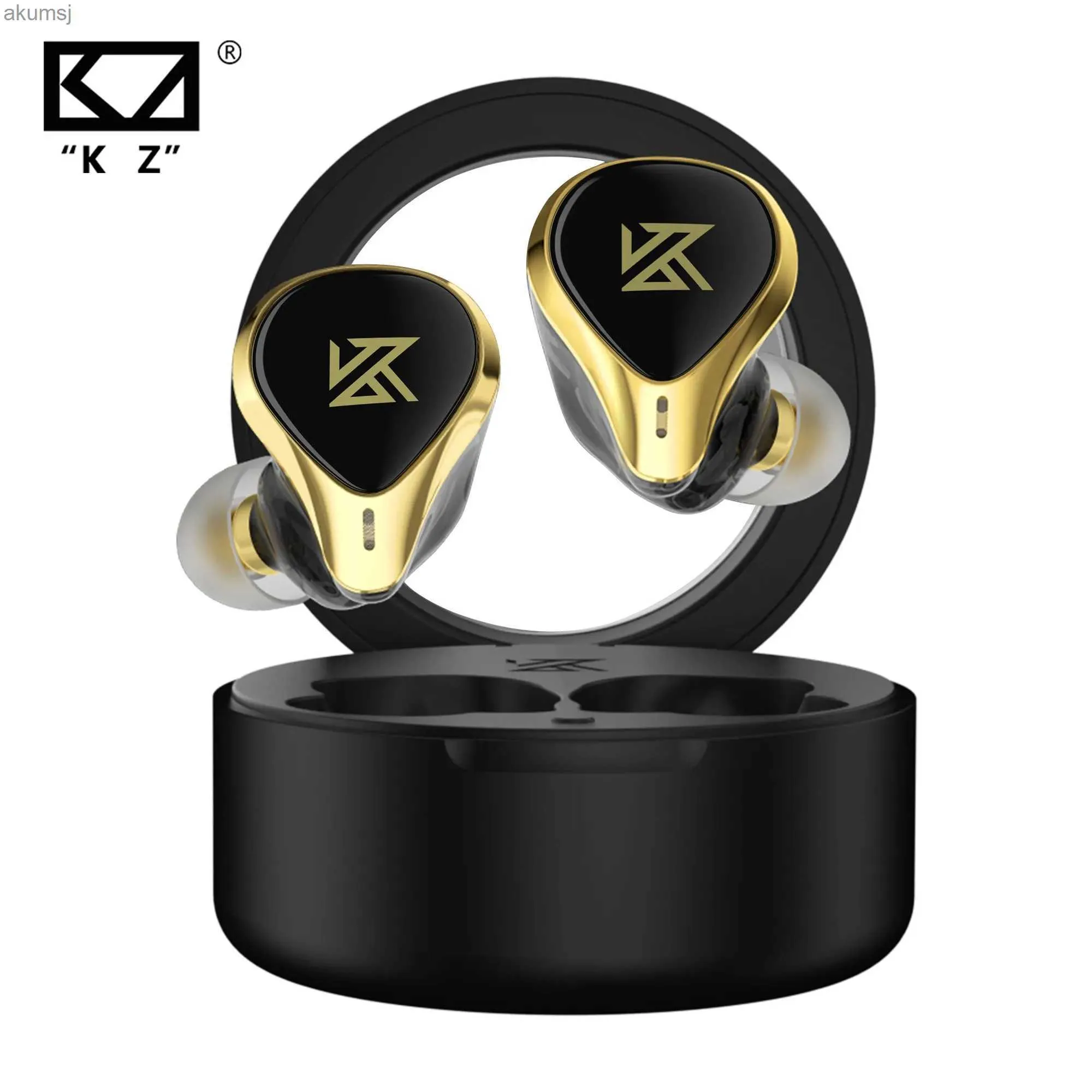 Mobiltelefonörlurar KZ SA08 Pro TWS True Wireless Bluetooth v5.2 Earphones 8BA -enheter Spelöräckar Touch Control Noise Creaking Sport Headset YQ240304