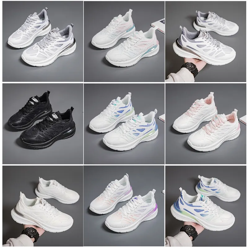 2024 Nuovi uomini Donne Scarpe da donna Escalking Running scarpe pianeggianti morbida Sole Bianco Black Pink Bule Sports Sports Z521 Gai