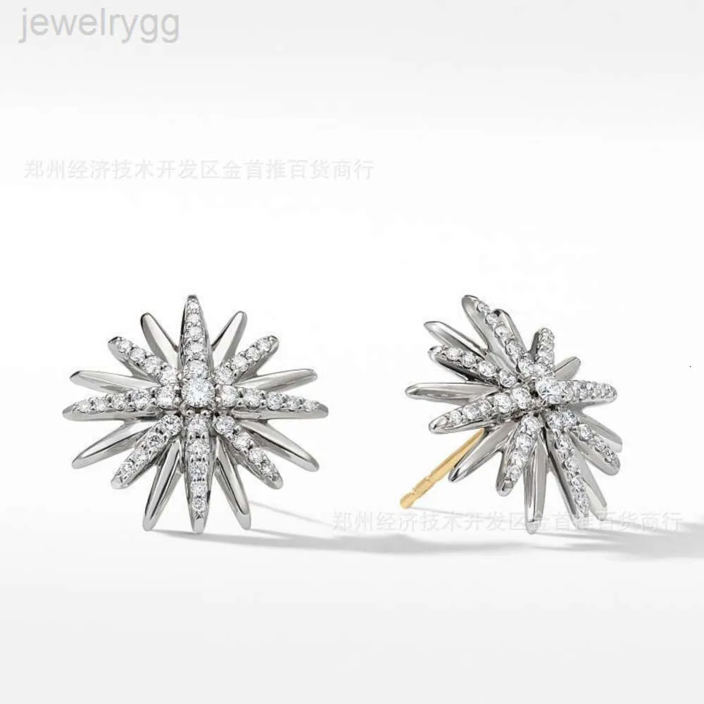 Designer David Yumans Yurma Schmuck xx 925 Sterling Silber Snowflake Ohrringe 5A Zirkonohrringe