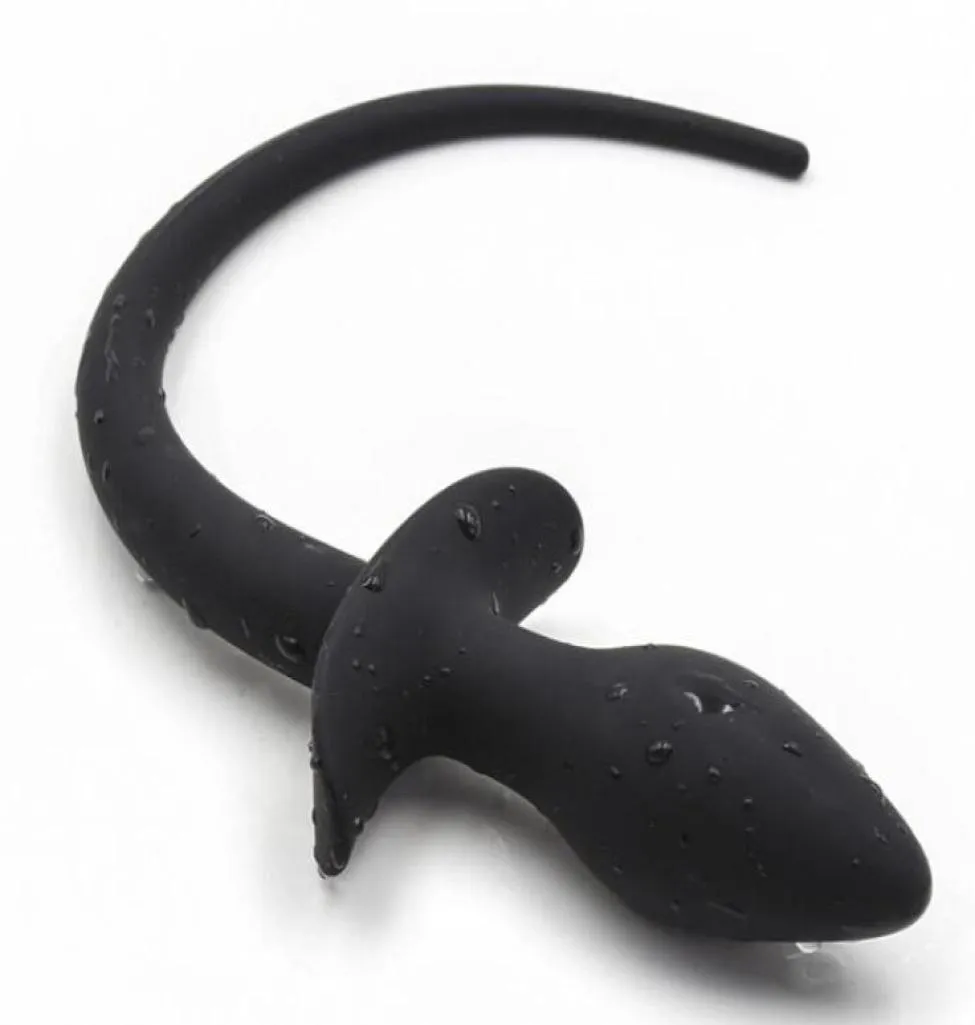 Pure Silicone Dog Tail Tail Anal SM Love Dog Slave Dress Props for Men and Women With Anal Extension Anal Plug8494660