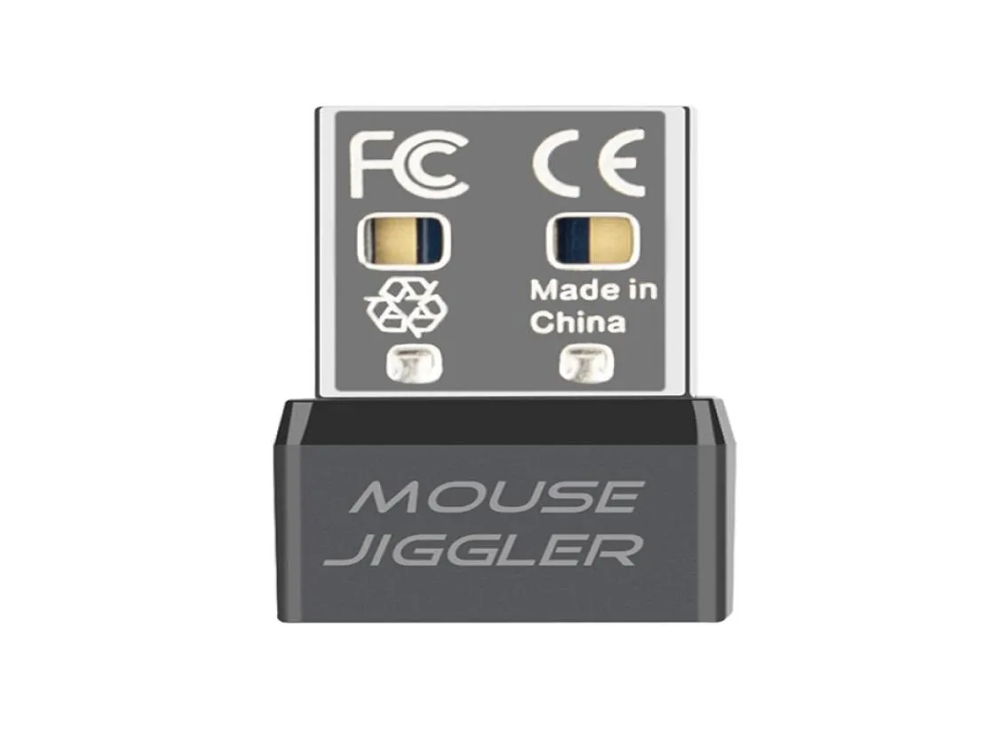 Mouse Jiggler gadget simulates mouse movement USB interface prevents laptop from sleeping plug and play no software required 2149647