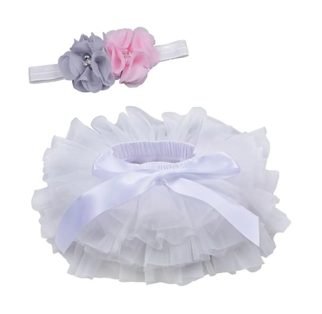 Bébé filles Tutu jupe arc gaze jupes avec bandeau PP Shorts jupe enfants décontracté filles vêtements bébé princesse jupes 03T 075004253