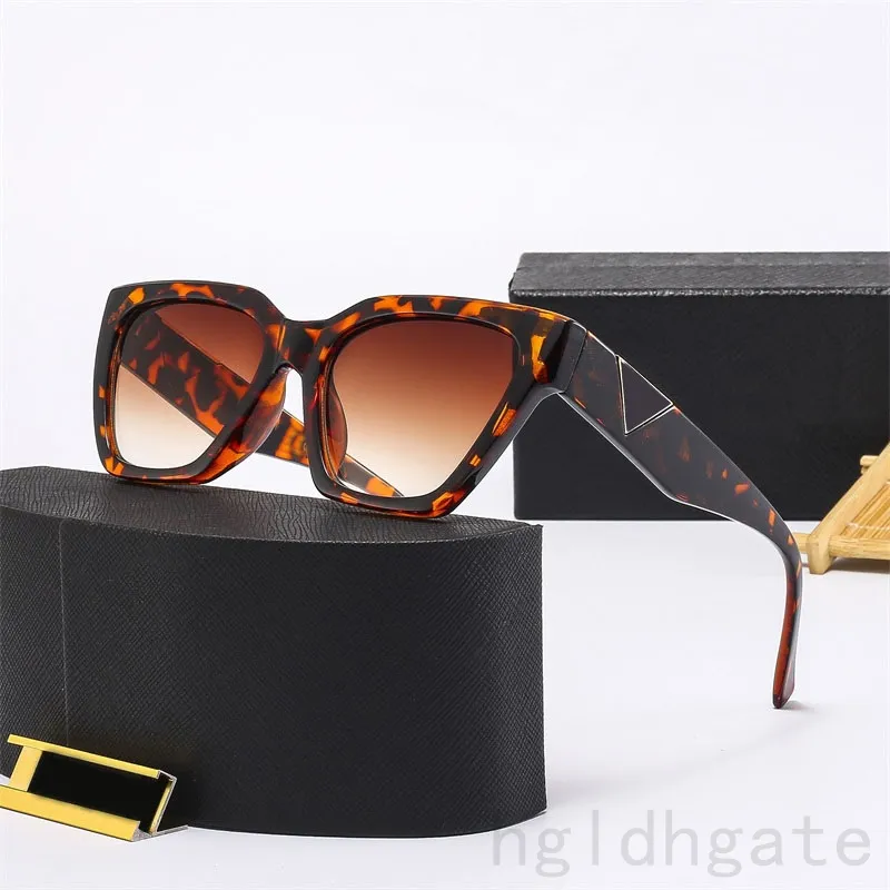 Óculos de sol oversized para mulher armação de acetato óculos p leopardo impressão preto lunette homme triângulo acessórios designer óculos de sol masculino estilo moderno PJ086 H4