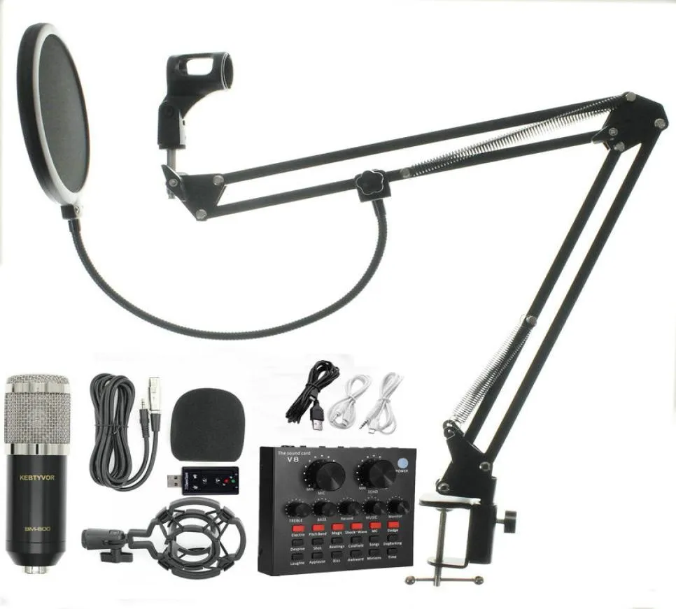 bm 800 Microfono kit Studio Microphone Recording Condenser Karaoke Microphone For o Sound Recording Microphone1066811