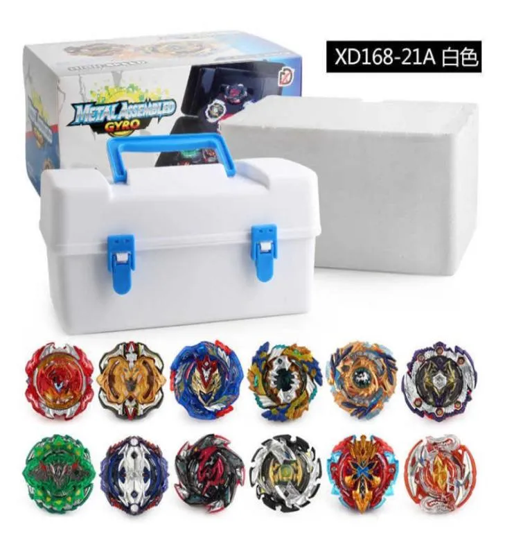 12 шт. высокопроизводительный боевой топ Bey Blade Battle Top Spinner Toolbox Blayblade Bay Blade XD16821A X05284016048