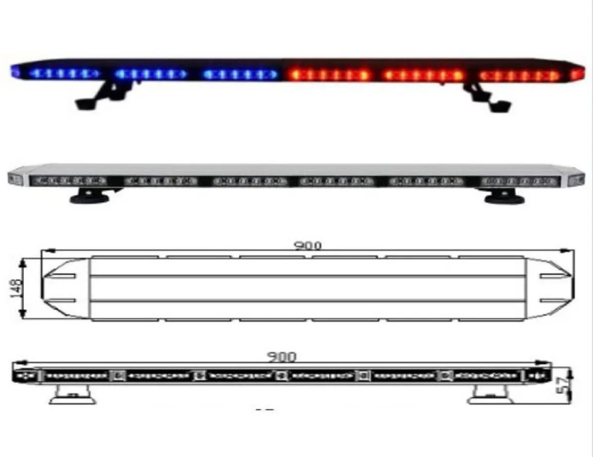 Neue hochhelle 3 Watt ECE R65 ECE R10 Warnlichtleiste für Einsatzfahrzeuge, Bergung, Abschleppwagen, Auto, Blitzlichtleiste, Warnung 4396407