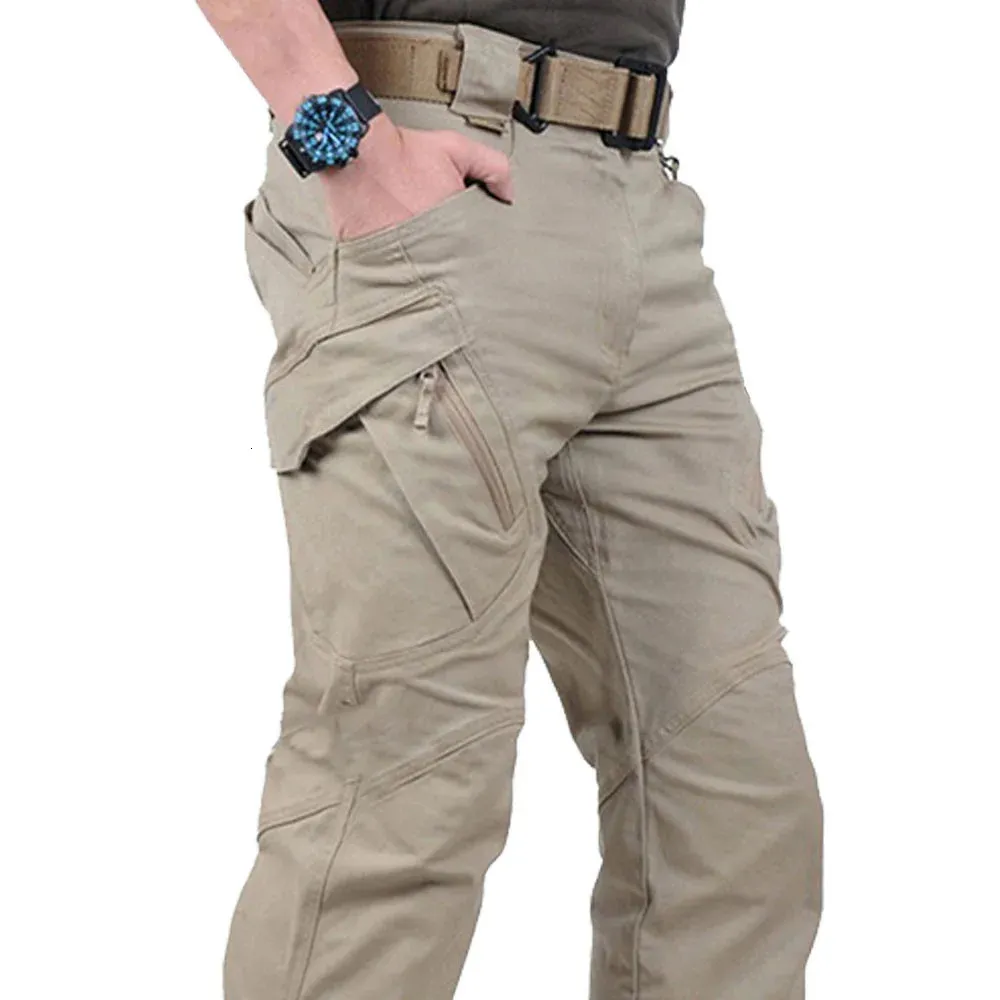 City Taktische Cargohose, klassische Outdoor-Wanderung, Trekking, Armee, taktische Joggerhose, Tarnung, Militärhose mit mehreren Taschen, 240325