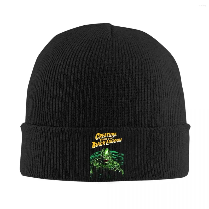 Berets Creature From the Black Lagoon Skullies czapki unisex zimowe ciepłe dzianinowe kapelusz halloween horror horror czapki maska