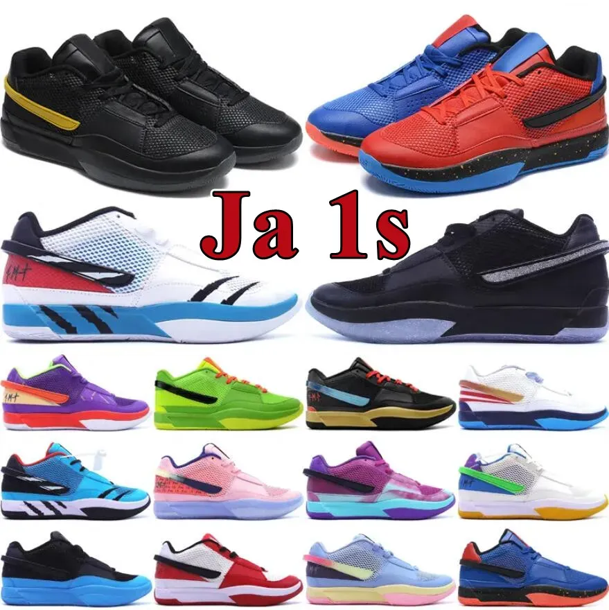 2024 klassischer Stil Ja 1 Basketballschuhe Morant First Signature Sneakers Herren-Sneaker Guava Ice Light Smoke Grey Pure Platinum Bright Mango Herren-Outdoor-Sneaker