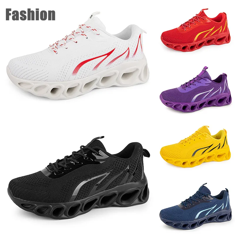 Zapatillas para correr Hombres Mujeres Gris Blanco Negro Verde Azul Púrpura Entrenadores para hombre Zapatillas deportivas Tamaño 38-45 GAI Color298