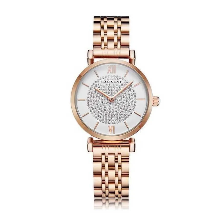 10% OFF watch Watch Women Luxury Casual Diamonds Womens Quartz montre femme Clock Rose Gold Stainelss Steel Wristwatch reloj de lujo