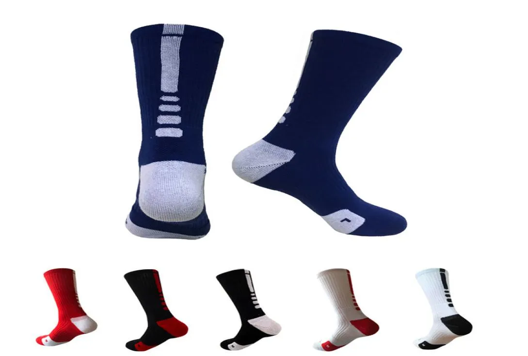 Europäische und amerikanische professionelle Elite-Basketball-Socken, lange Knie-Handtuch-Unterseite, Sportsocken, Mode, Fitness, Herren, 039er-Socken2935856