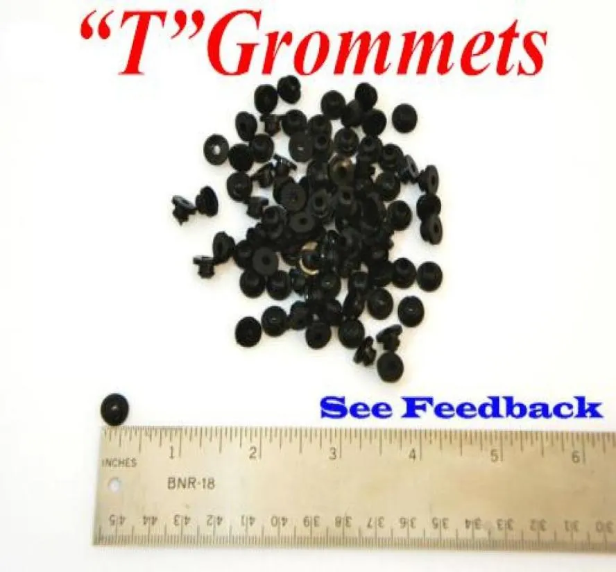 1000pcs tatuering levererar svarta t grommets tatuering bröstvårtor för tatuering maskin gun7027754