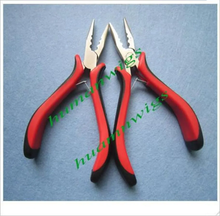 Feather extension pliersProfessional pliers for hair extensionstraight head with three holes10pcs9200710